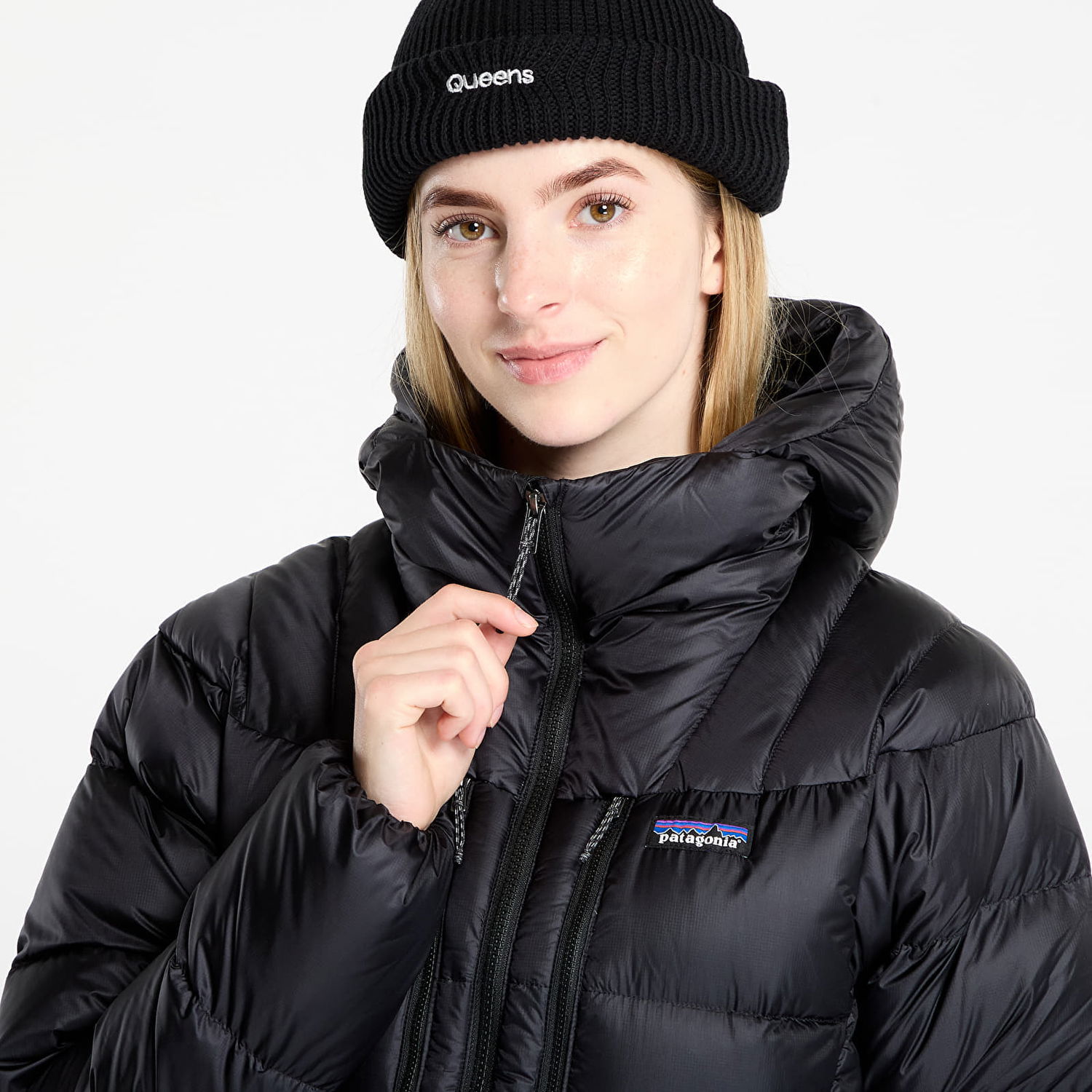 Пухо яке Patagonia Fitz Roy Down Hoody Черно | 85505 BLK, 1