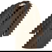 Two Button Herringbone Wool Overcoat