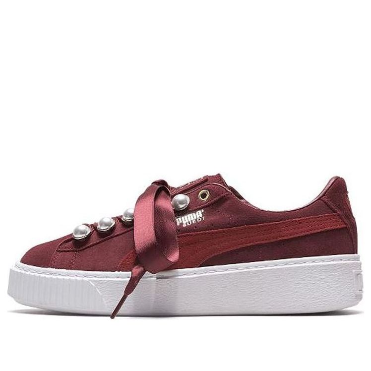 Кецове и обувки Puma Suede Platform Bling Червено | 366688-03