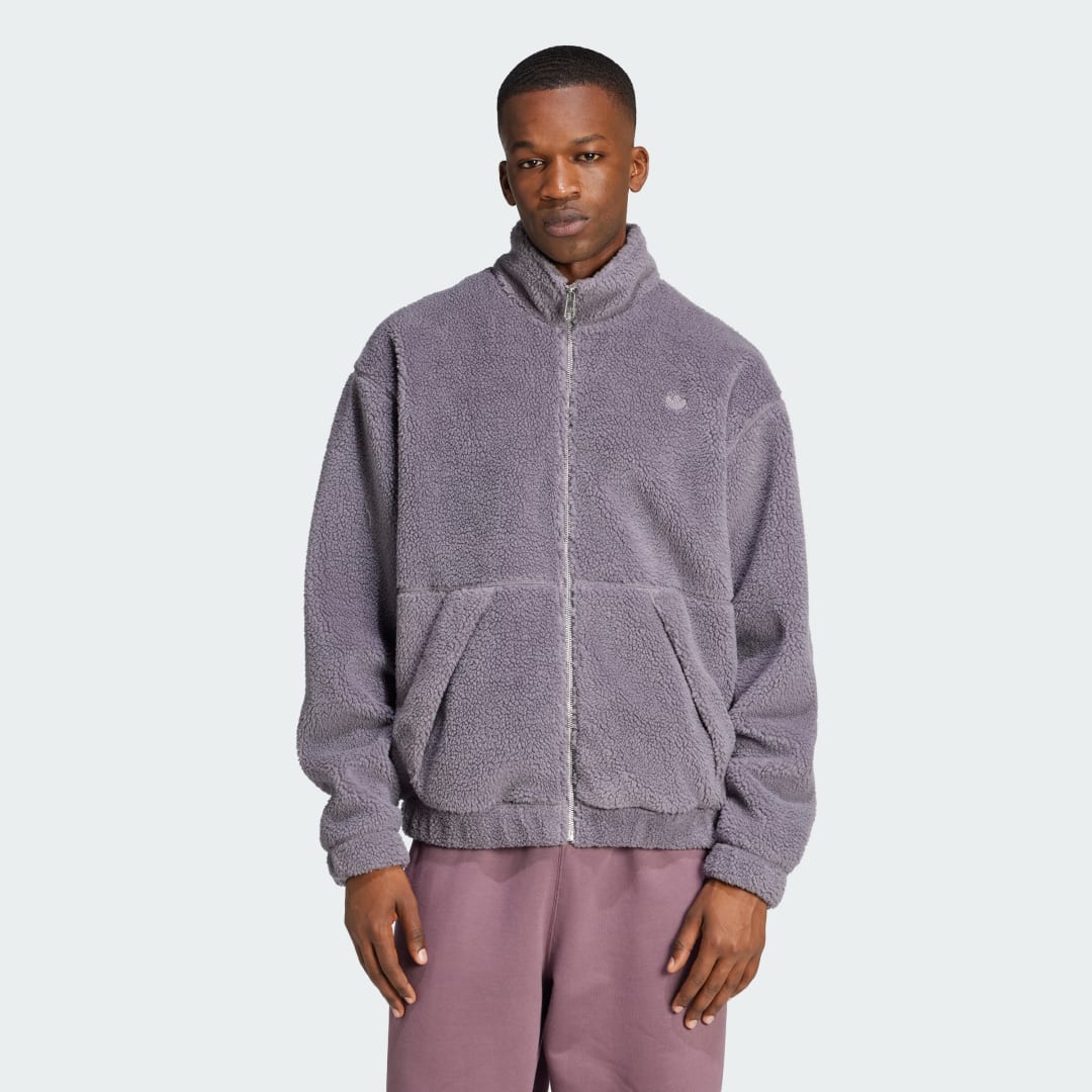 Суитчър adidas Performance Premium Essentials Polar Fleece Full-Zip Сиво | IY2255, 0