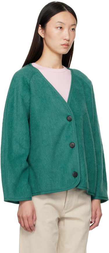 Яке Baserange Fortu V-Neck Button-Up Cardigan Jacket Зелено | OUFJ-BW-AU25, 1