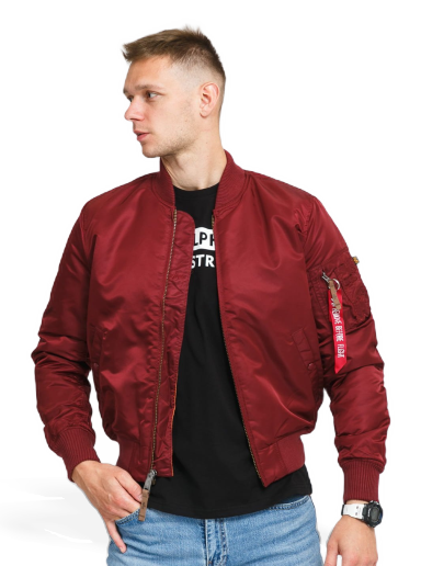 Яке бомбър Alpha Industries Bomber MA-1 Червено | 191118 184