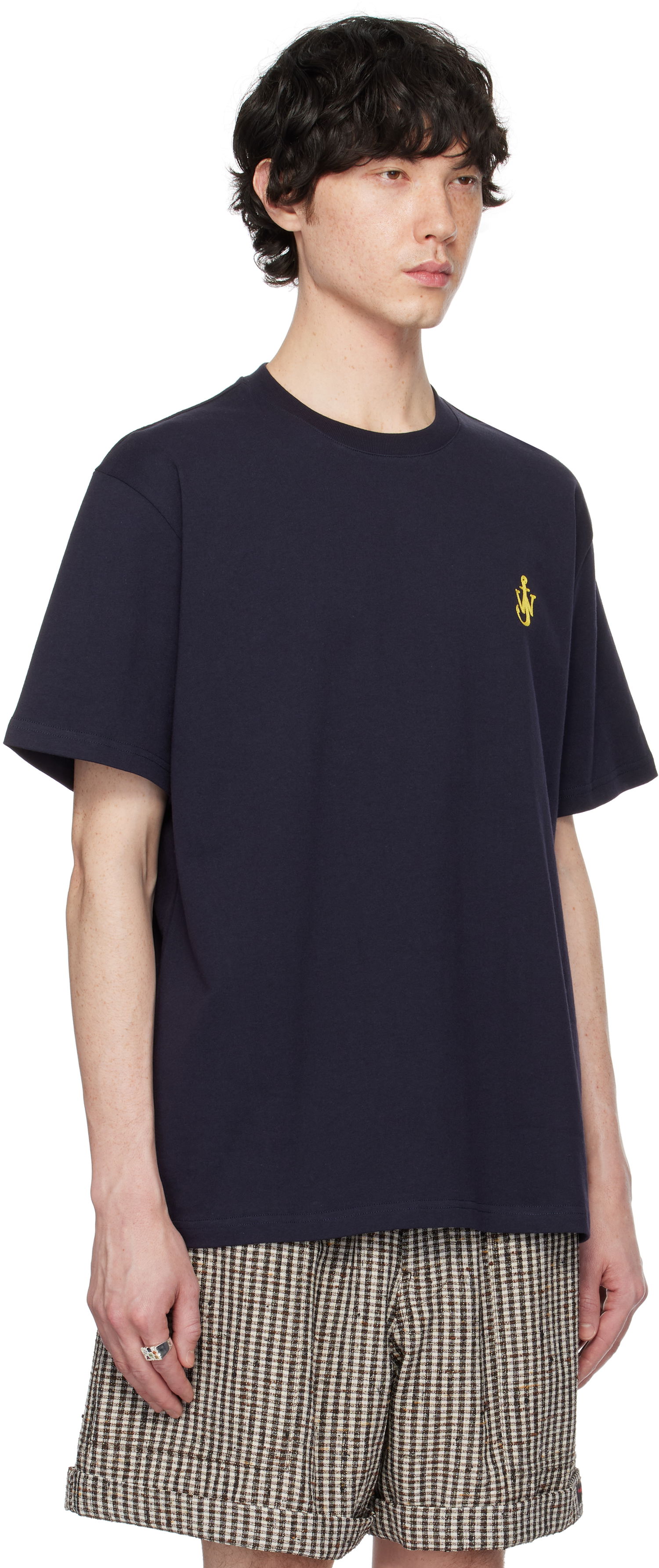 Тениска JW Anderson JW Anderson Anchor T-Shirt Тъмно синьо | JT0257-PG1510, 1