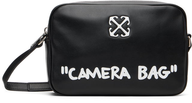 Jitney 'Camera Bag' Quote Leather Crossbody Bag