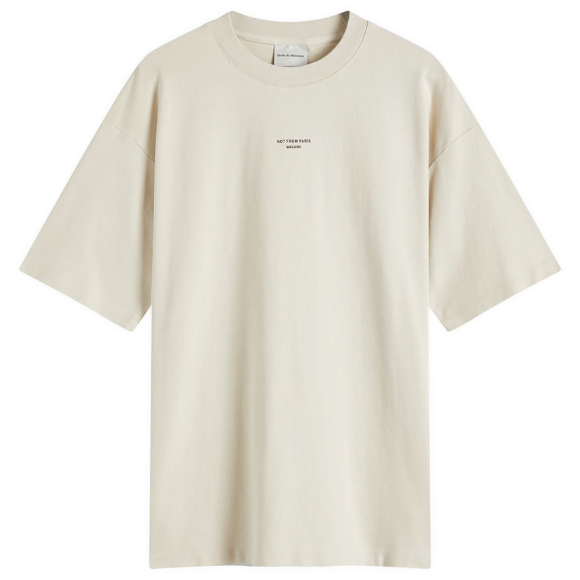Тениска Drôle de Monsieur Drôle de Monsieur Not From Paris Madame Classic T-Shirt Бежово | PERM-TS202-CO002-MT