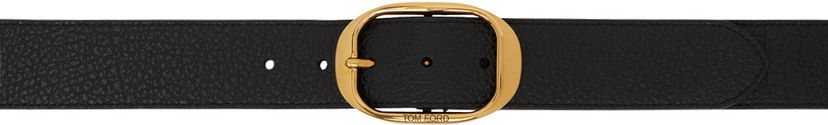 Колани Tom Ford Tom Ford Oval Buckle Leather Belt Черно | TB279-LCL242X