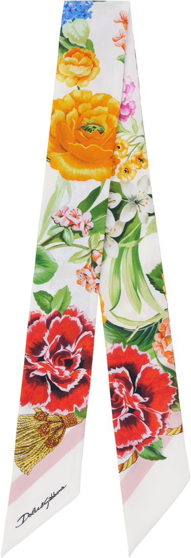 Шал Dolce & Gabbana Dolce&Gabbana Floral-Print Twill Head Scarf Многоцветен | FS215A GDCV8, 0