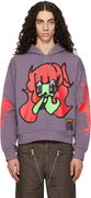 Bashful Graphic Pullover Hoodie with Sleeve Print