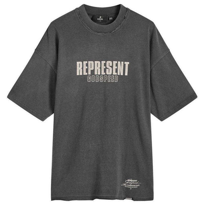 Тениска Represent Clo Godspeed T-Shirt Aged Черно | MLM4222-210