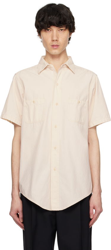 Риза Maison Margiela Maison Margiela Chambray Short Sleeve Shirt Бежово | S50DR0010 M30022, 0