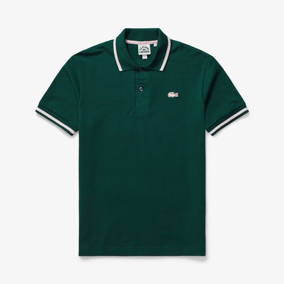 Риза Lacoste x le FLEUR Heavy Piqué Polo Shirt Зелено | PH5138-00-3M2, 0
