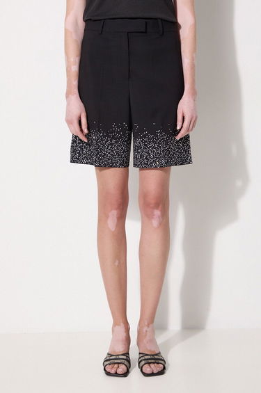 Къси панталони JW Anderson Crystal Hem Tailored Shorts Черно | SR0095.PG1321.999, 0