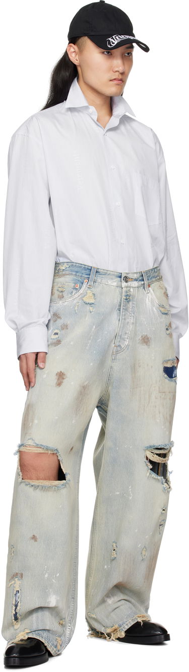 Дънки VETEMENTS Vetements Trashed Baggy Jeans Синьо | UA66PA590L, 3