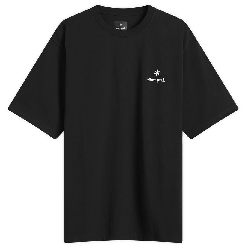 Тениска Snow Peak Snow Peak Logo T-Shirt, Size Small Черно | NSD-TS-25AU003-BLK