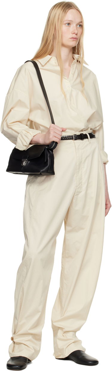 Панталони LEMAIRE Lemaire Soft Volume Trousers Бежово | PA1182 LF1207, 4