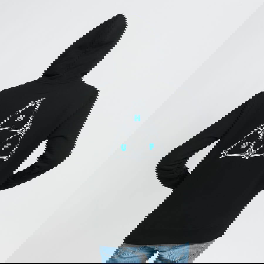 Суитчър HUF Broken Bones TT Hoodie Черно | 078587, 1