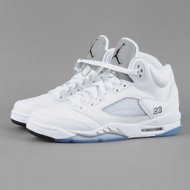 Кецове и обувки Jordan Air Jordan 5 Retro ''Metallic White'' BG Бяло | 440888-130, 1