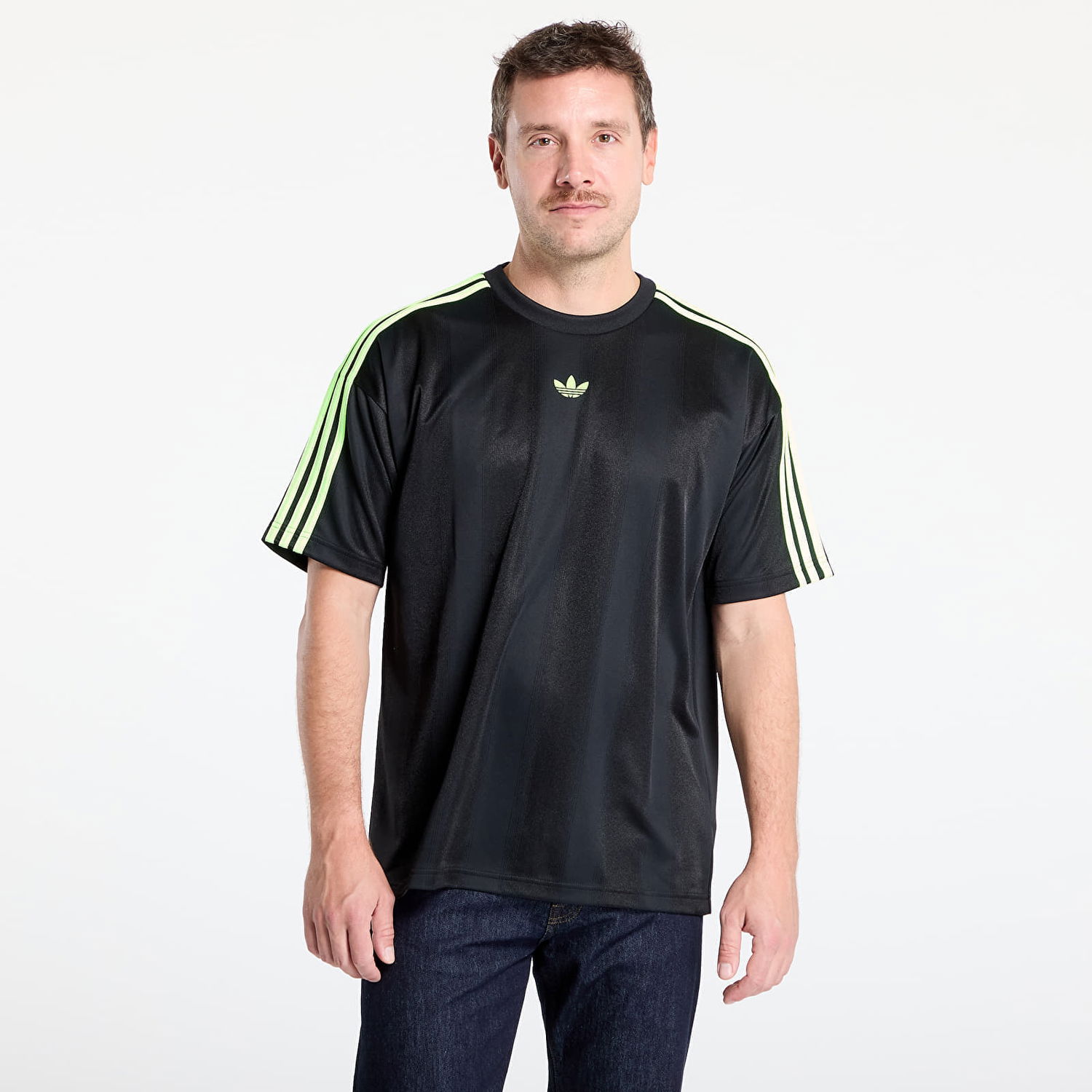 Тениска adidas Originals Adicolor Jacquard Jersey T-Shirt Черно | JW5878, 0
