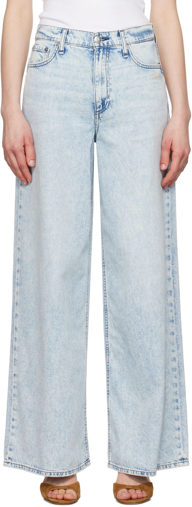 Rag & Bone Featherweight Sofie Wide-Leg Jeans