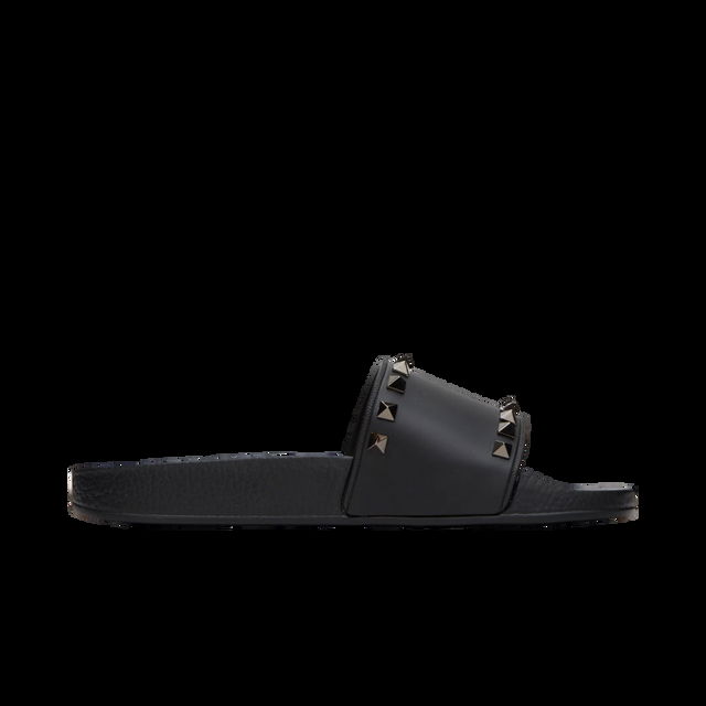 Garavani Black Rockstud Slides