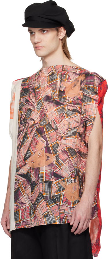 Тениска Vivienne Westwood Vivienne Westwood Tartan Orb Beach Top Червено | 8101000J-W015F-, 3