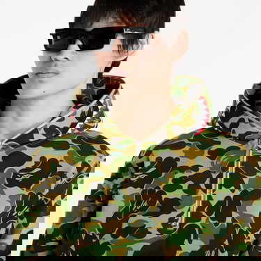 Суитчър BAPE Abc Camo Shark Half Zip Pullover Hoodie Многоцветен | 001PPK801010M GRN, 3