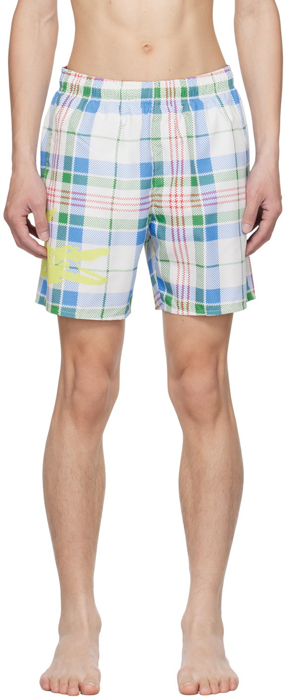 Бански Lacoste Check Swim Синьо | MH5644, 0