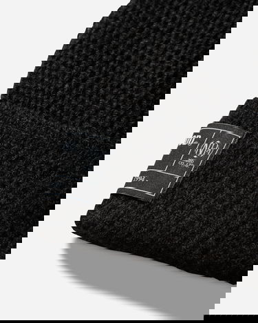 Шапка Neighborhood Ribbed Knit Beanie Черно | 252FUNH-HT01 BLACK, 5