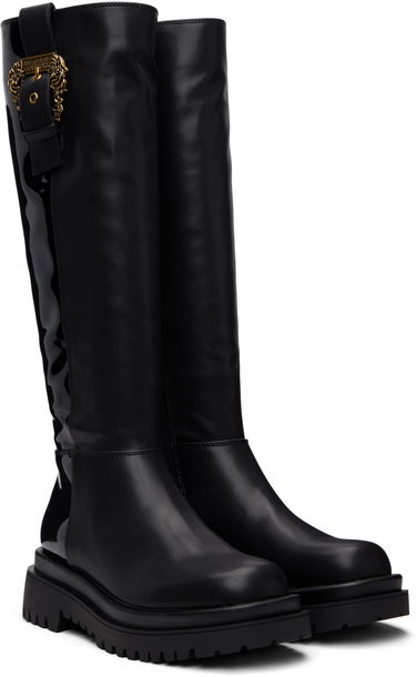 Кецове и обувки Versace Versace Jeans Couture Tall Boots Черно | E79VA3S65_E71570, 3