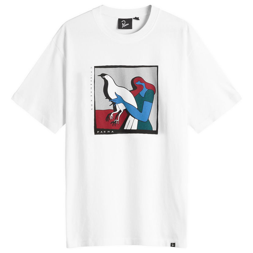 Тениска By Parra Look At It T-Shirt Бяло | 53301-WHT