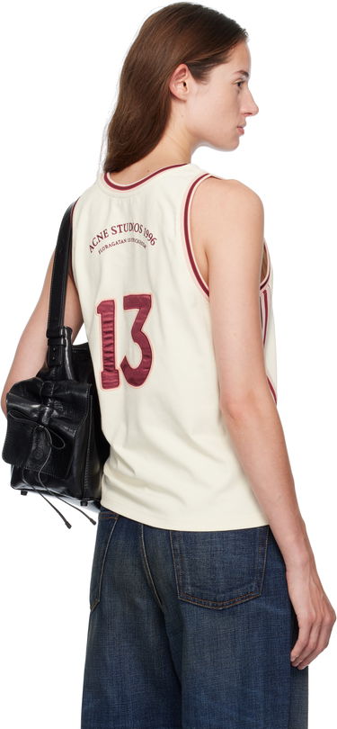 Потник Acne Studios Acne Studios Embroidered-Logo Tank Top Бежово | BL0424-, 2