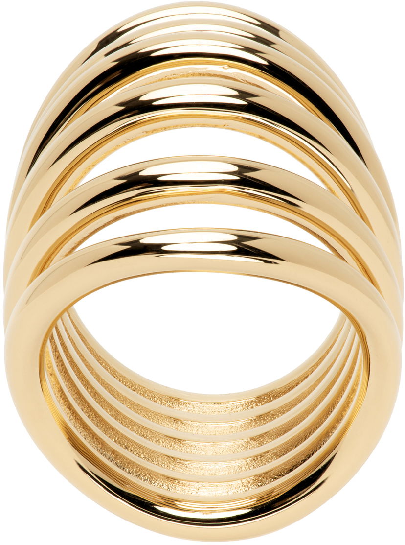 Пръстен Alaïa Big Multi-Band Ring Металик | AA2B062LA006