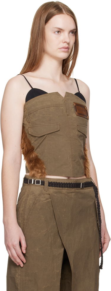 Потник Andersson Bell Andersson Bell Trouser Custom Bustier Top Кафяво | atb1354w, 1