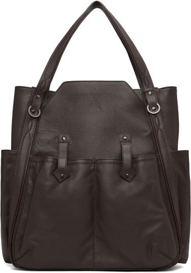 Голяма пазарска чанта KIKO KOSTADINOV Kiko Kostadinov Inex Leather Tote Кафяво | KKAW25BG04-148, 0