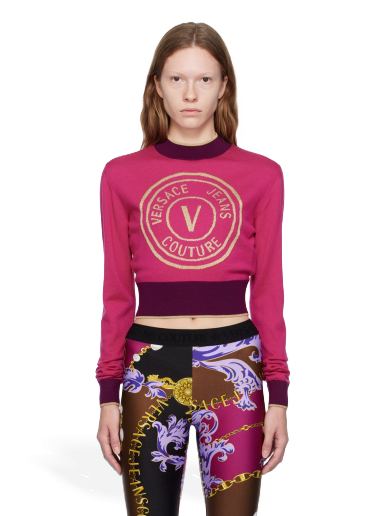 Jeans Couture V-Emblem Sweater