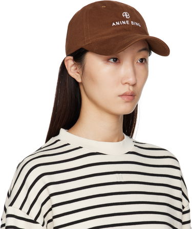 Шапка с козирка Anine Bing Anine Bing Jeremy Baseball Cap Кафяво | S-12-9084-220, 3