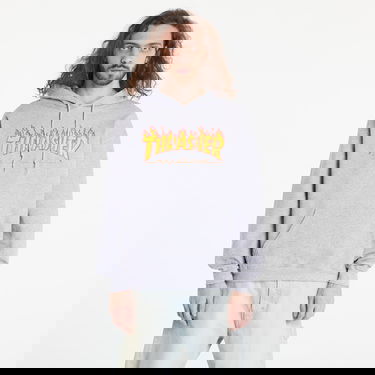 Суитчър Thrasher Thrasher Flame Logo Hoody Сиво | 113102GY, 0