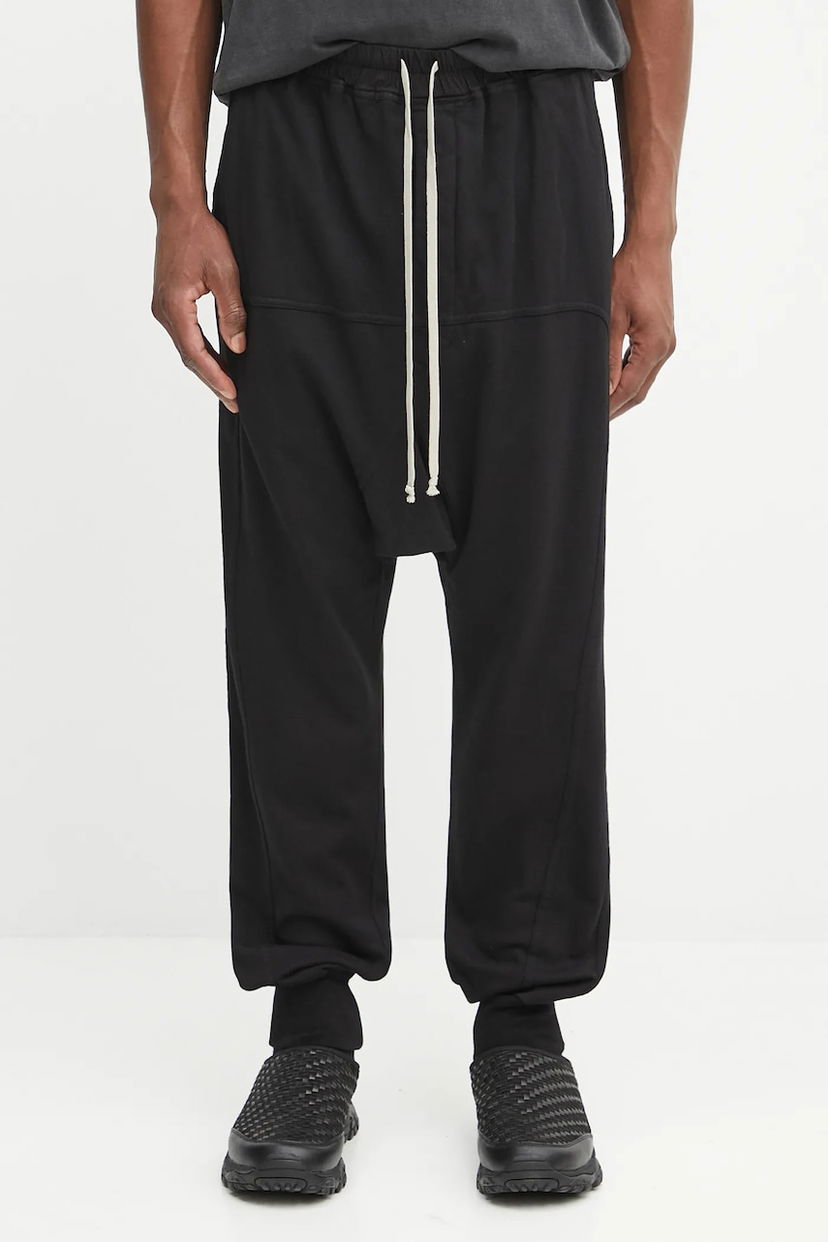 Спортни панталони Rick Owens Rick Owens DRKSHDW Prisoner Drawstring Sweatpants Черно | DU02E7395.RIG