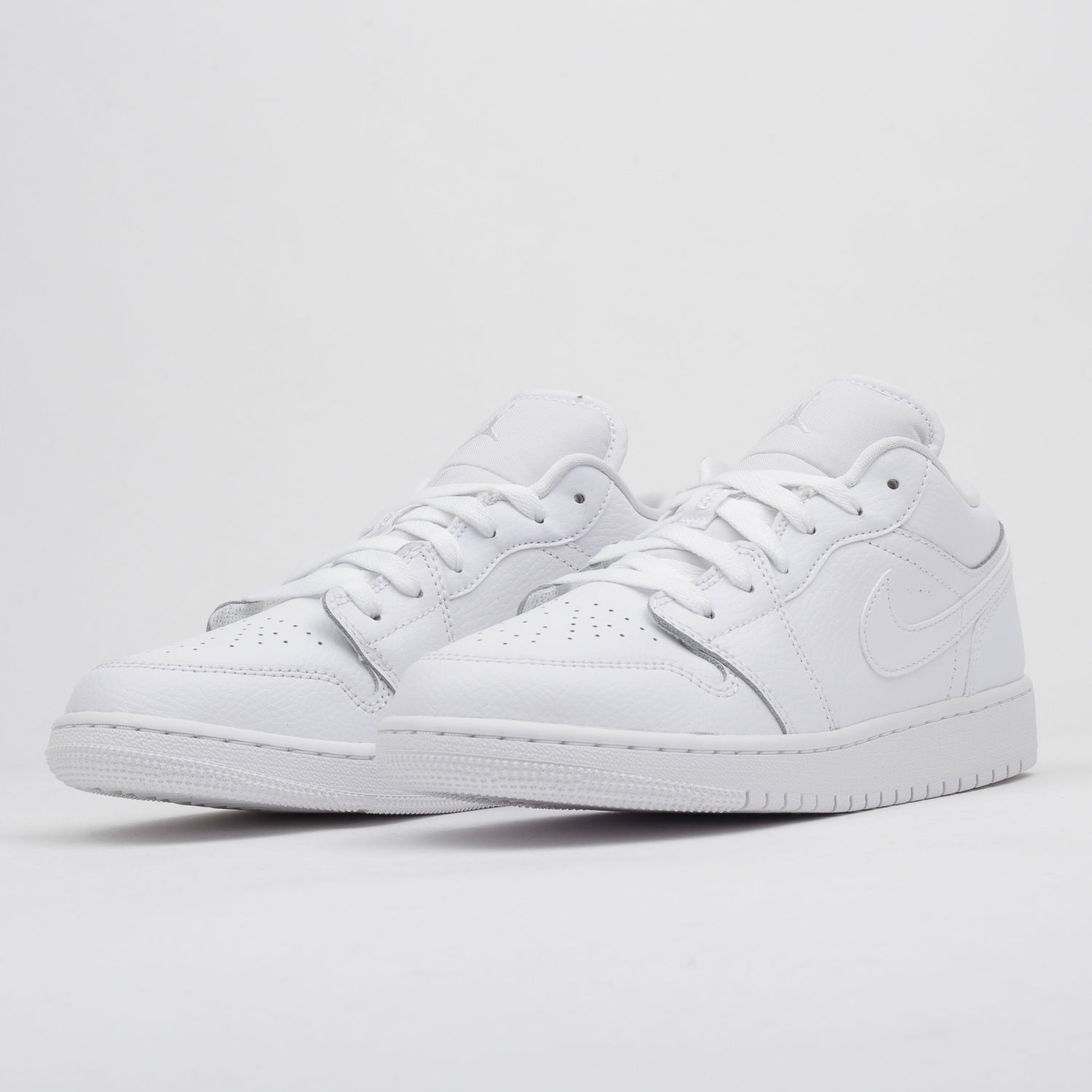 Кецове и обувки Jordan Air Jordan 1 Low "Triple White" GS Бяло | 553560-126, 1