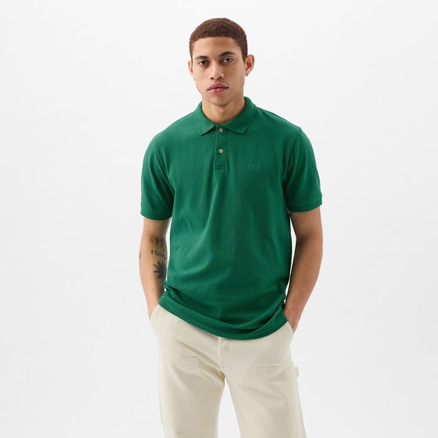 Logo Pique Polo Irish Clover