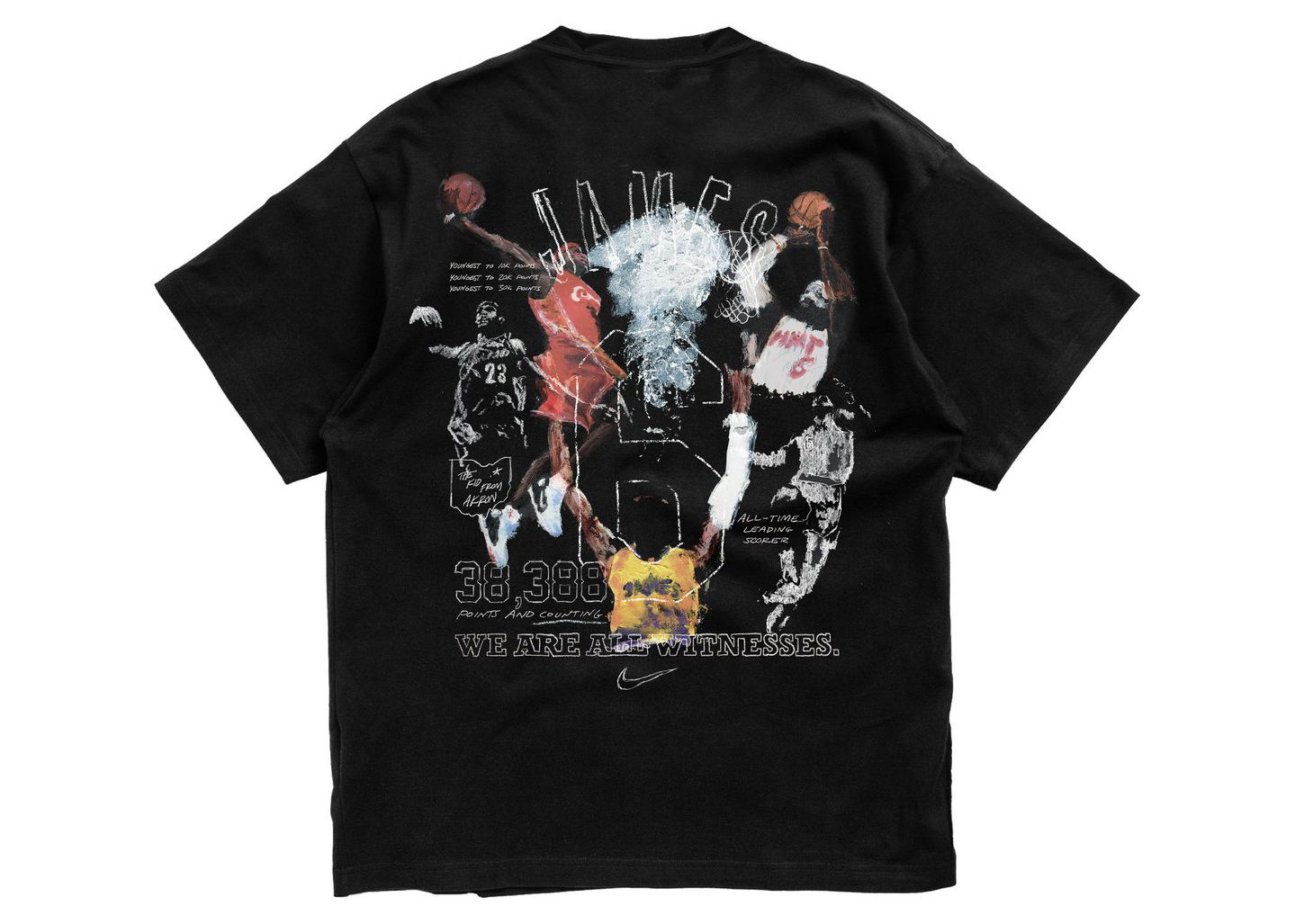Тениска Nike Lebron James Scoring Record T-shirt Black Черно | FZ1567-010, 0