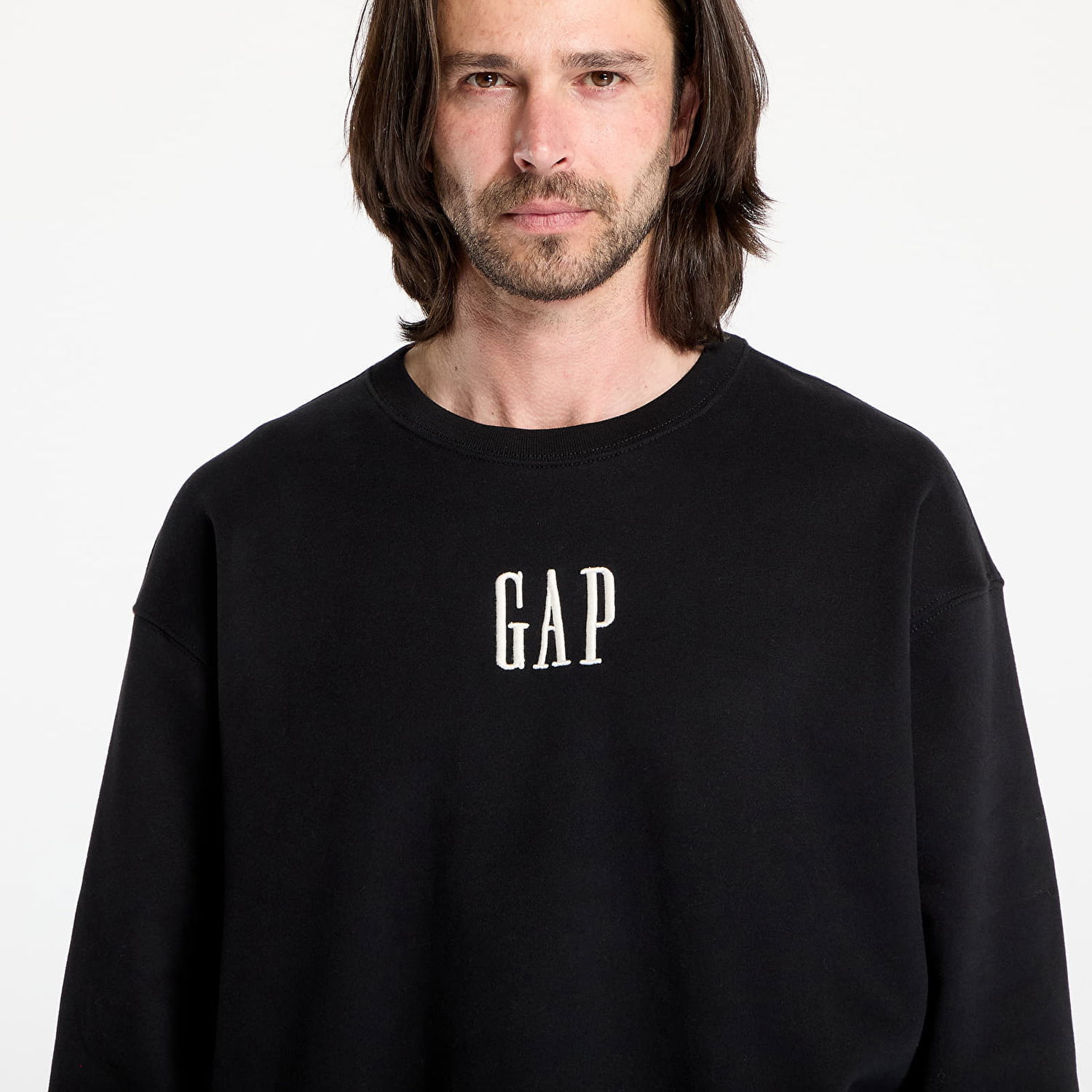 Суитчър GAP Corp Logo Crew Sweatshirt Черно | 648026-10, 1