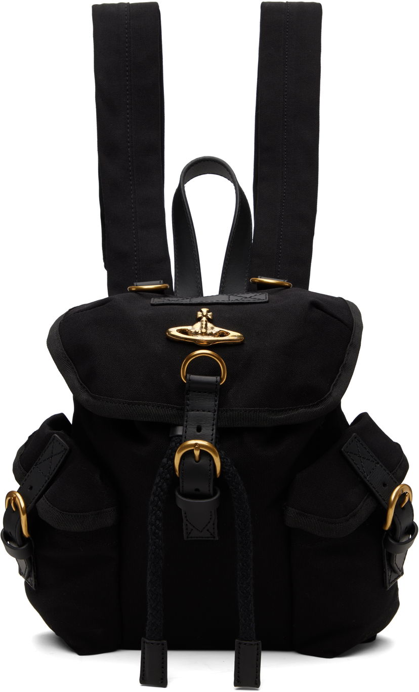 Раница Vivienne Westwood Highland Small Backpack Черно | 4A03000AU-W01CJ-