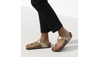Кецове и обувки Birkenstock Gizeh BS Gold Narrow Fit W Металик | 1016109, 5