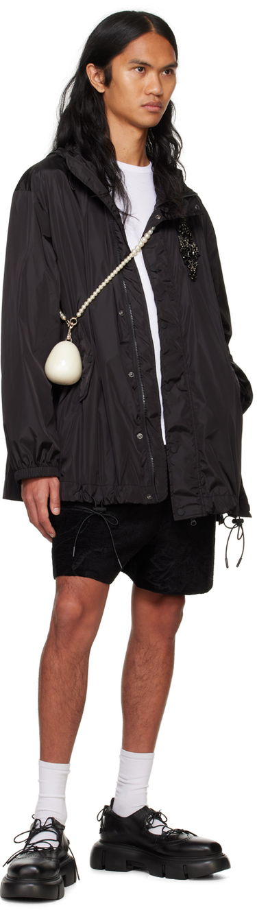 Ветровка Simone Rocha Simone Rocha Embellished Button Placket Parka Черно | 6105B 1067, 3