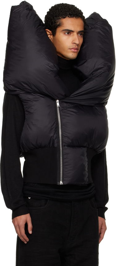 Жилетка Rick Owens Concordians Anubis Padded High-Collar Vest Черно | DU02E7790 NP, 1