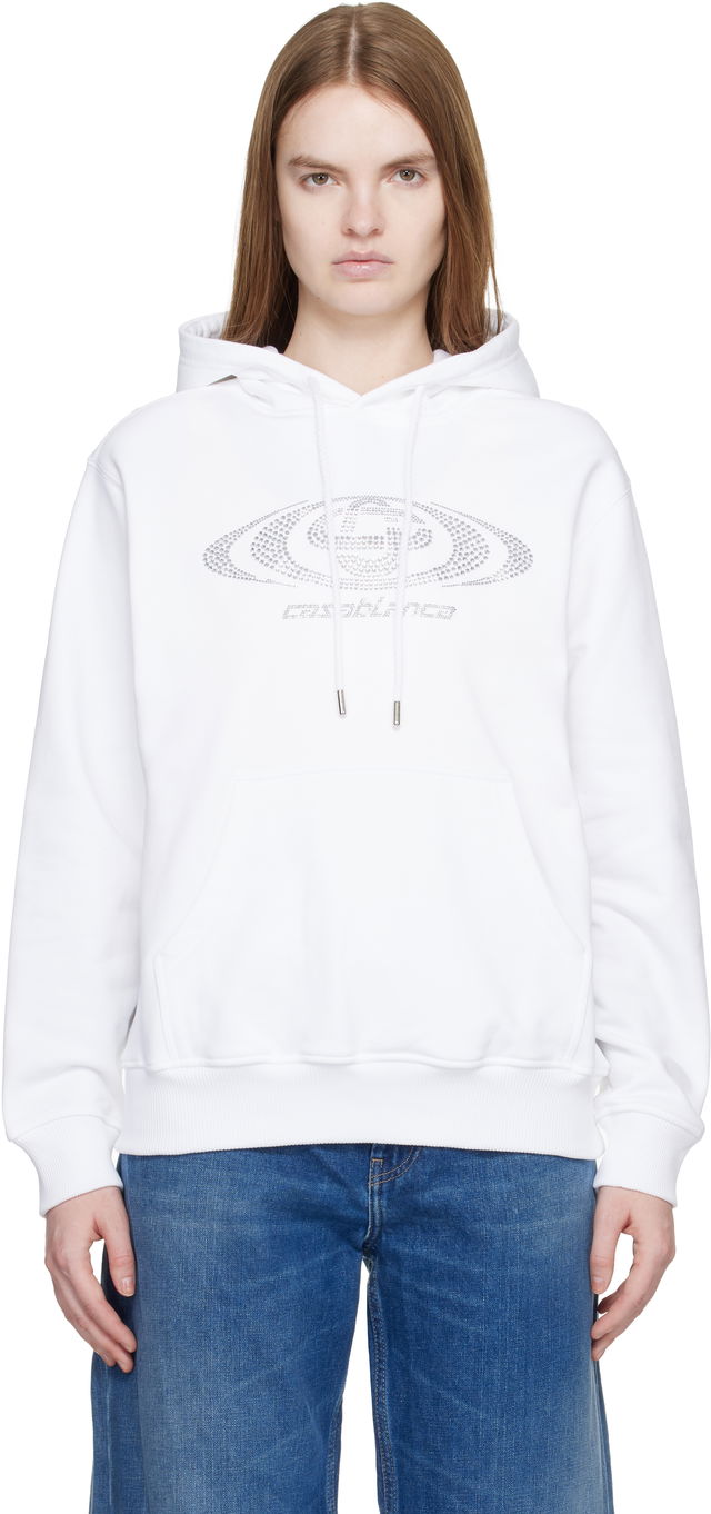 Crystal Warped Logo Hoodie