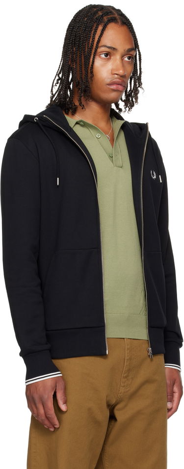 Суитчър Fred Perry Zip Through Hoodie Черно | J7536, 1