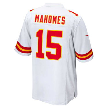 Фланелка Nike NFL Road Game Kansas City Chiefs Patrick Mahomes 15 Jersey Бяло | 67NM-KCGR-7GF-2PA, 1