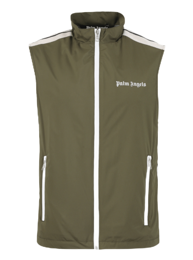 Жилетка Palm Angels Classic Logo Vest Зелено | PMEA217S22FAB0015603